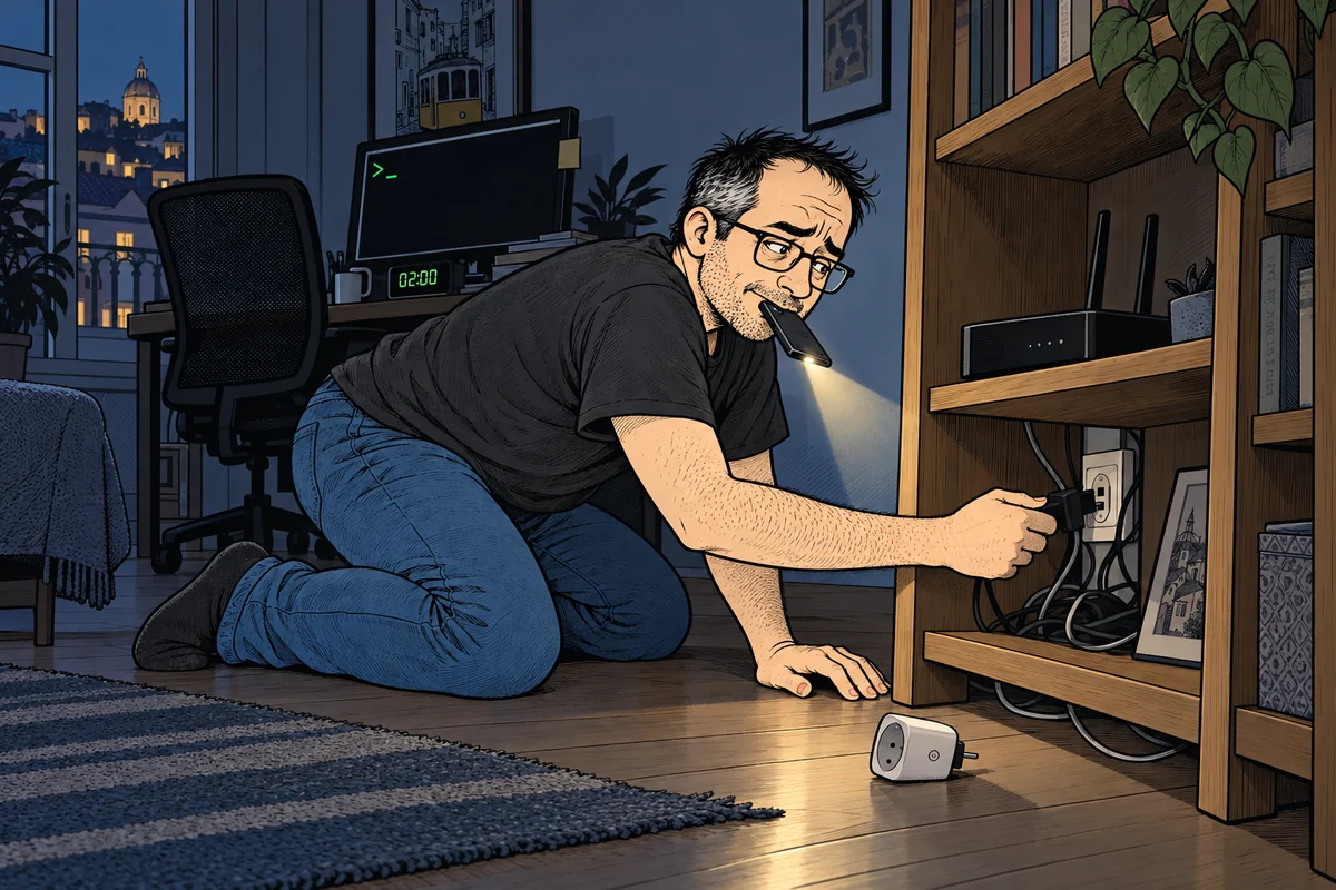 Ilustração de modo noite